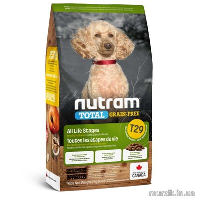 Сухой беззерновой корм для собак мелких пород Nutram Total GF Lamb с ягненком 2 кг. 8692361 фото