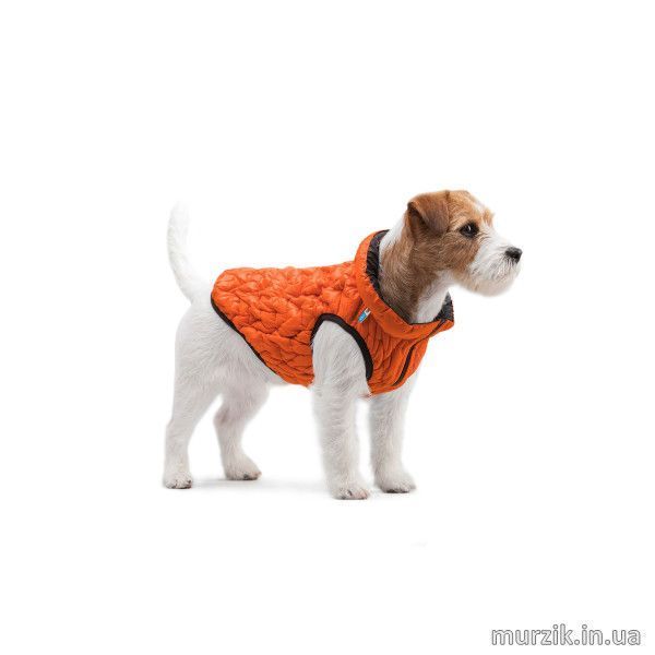 Курточка для собак Collar AiryVest UNI, двусторонняя, S38, оранжевая/черная 41497109 фото