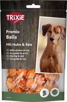 Лакомство Trixie Premio Rice Chicken Balls для собак куриные шарики с рисом 80 г 31701 фото
