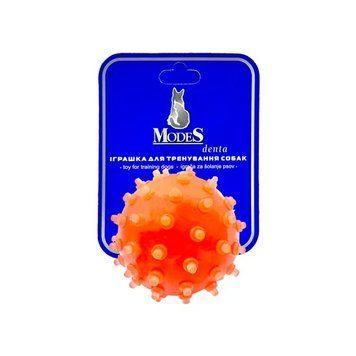 Мяч Мина оранжевый размер S-6см, Дента (Denta) игрушка для собак MODES ЗС000171 фото