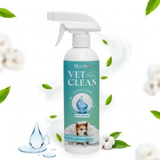 VET CLEAN Засіб для видалення запахів і плям &laquo;Гіпоалергенний&raquo; 500 мл, MODES ЗС000428 фото
