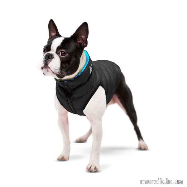 Курточка для собак Collar AiryVest, двусторонняя, L55, черно-голубая 41494792 фото