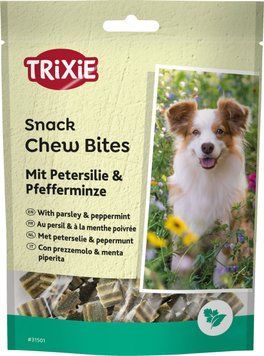 Лакомство Trixie Denta Fun Chew Bites для собак кусочки с петрушкой и мятой 150 г 31501 фото
