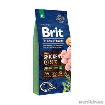 Сухой корм Brit Premium Dog Junior XL для щенков и юниоров гигантских пород, с курицей, 15 кг 170831 фото