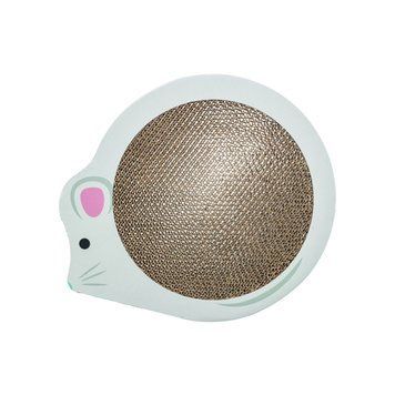 Царапка Trixie картонная в форме мыши с кошачьей мятой для котят 35х2,5х29,5 см белая 48040 фото