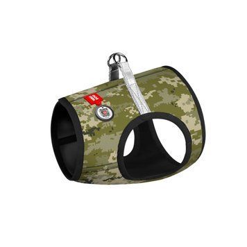 Шлея для собак мягкая WAUDOG Clothes c QR паспортом, "Милитари", XS1, В 24-27 см, С 18-20 см 228-4026 фото