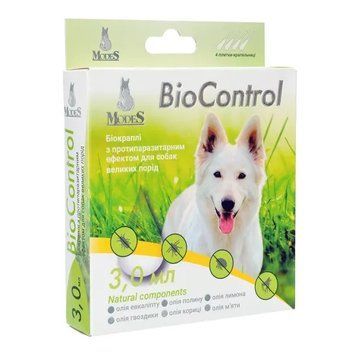 Біо контроль (BioControl) біокраплі з протипаразитарним ефектом для собак великих порід 3 мл, MODES ЗС000287 фото