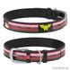 Ошейник для собак Collar WAU DOG Design DC Comics с рисунком "Чудо-женщина", 21-29 см/12 мм, натуральная кожа, черный 41477694 фото 1