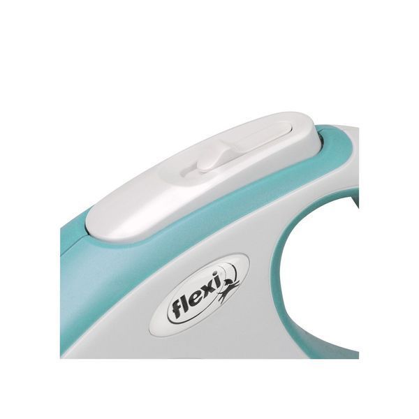 Повідець-рулетка Flexi New COMFORT S, 5м/15кг, стрічка, блакитний FL 043516 фото