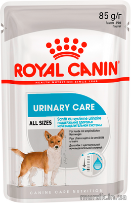 Влажный для собак корм Royal Canin (Роял Канин) URINARY POUCH LOAF (Уринари) паштет, 85 г (упаковка 12 шт) 32601931 фото