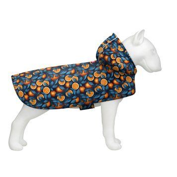 Дождевик-накидка с капюшоном для собак WAUDOG Clothes, рисунок "Апельсины", XXS, А 23-26 см, B 30-36 см, С 15-20 см 357-4054 фото