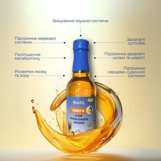 Масло норвежского лосося для животных, 250 мл, MODES ЗС000374 фото