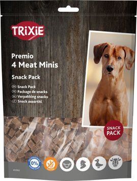 Лакомство Trixie Premio 4 Meat Minis для собак с курицей, уткой, говядиной и бараниной 4х100 г 31852 фото