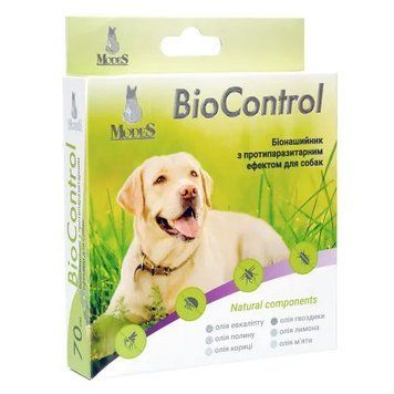 Біо контроль (BioControl) біонашийник з протипаразитарним ефектом для собак 70 см, MODES ЗС000284 фото