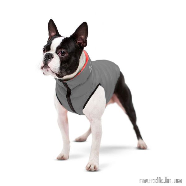 Курточка для собак Collar AiryVest, двусторонняя, L55, кораллово-серая 41494798 фото