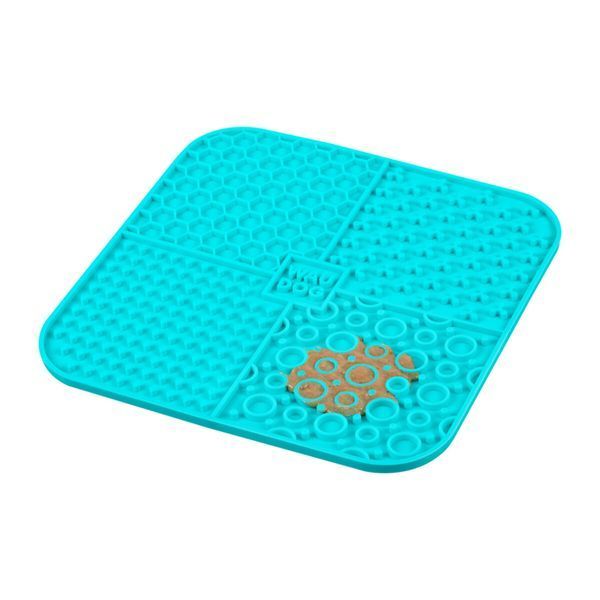 Коврик для слизывания WAUDOG Silicone, 190х190х10 мм, голубой 23527 фото