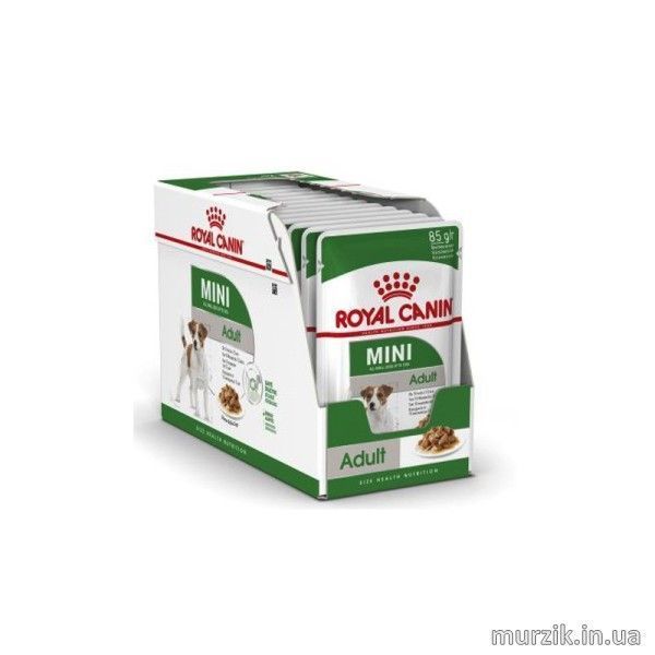 Влажный корм Royal Canin (Роял Канин) Mini Adult в соусе для собак мелких пород 85 г (12 шт) 10960010 фото