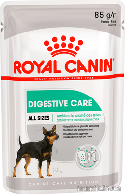 Влажный корм Royal Canin (Роял Канин) DIGESTIVE CARE POUCH LOAF (Дайджестив Кэа) паштет, 85 г (упаковка 12 шт) 32601947 фото