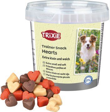 Лакомство Trixie Trainer Snack Mini Hearts для собак с курицей ягненком и лососем 200 г 31524 фото