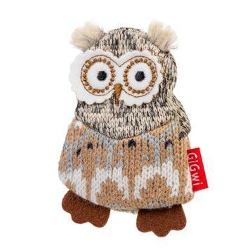 Іграшка для собак Сова з пищалкою GiGwi Plush Friendz, текстиль, 10 см 75036 фото