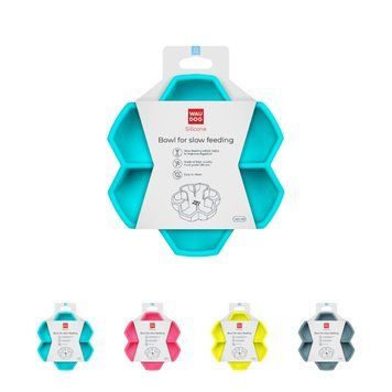 Миска для медленного кормления WAUDOG Silicone, 450 мл, голубой 235311 фото