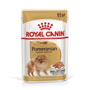 Вологий корм Royal Canin Pomeranian Adult для собак породи Померанський Шпіц , в паштеті (пауч) 85 г./12 шт 12560010 фото