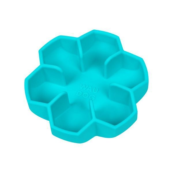 Миска для повільного харчування WAUDOG Silicone, 450 мл, блакитний 235311 фото