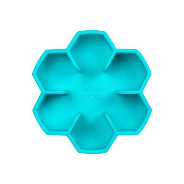 Миска для повільного харчування WAUDOG Silicone, 450 мл, блакитний 235311 фото