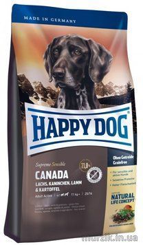 Сухой корм для собак Happy Dog Supreme Canada (лосось, кролик и ягненок) 11 кг. 60573 фото