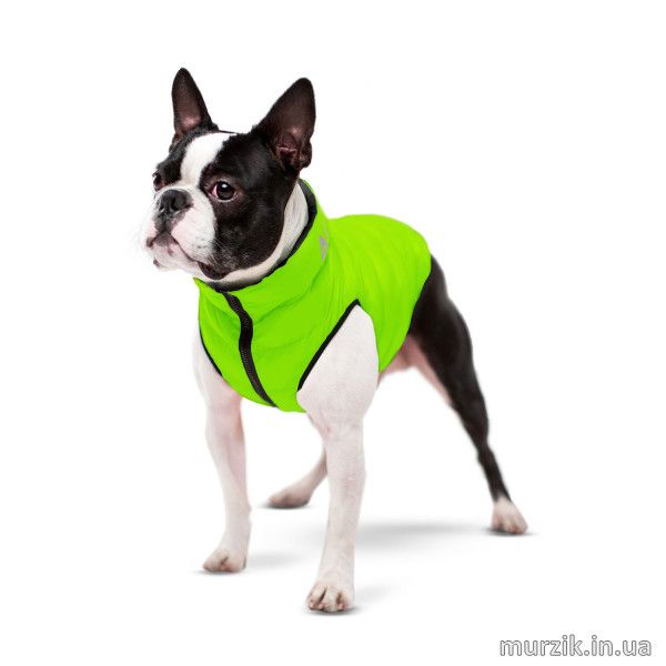 Курточка для собак Collar AiryVest, двусторонняя, L65, салатово-черная 41494804 фото