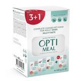 Набір №5 OPTIMEAL 3+1 Adult Dogs Multi Taste - повнораціонний вологий корм для дорослих собак з різними смаками B2921201 фото