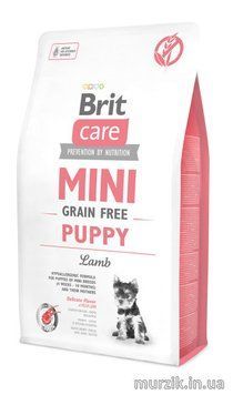 Сухий корм Brit Care GF Mini Puppy для цуценят мініатюрних порід, з ягням, 2 кг 170773 фото