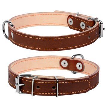 Нашийник "CoLLaR подвійний (ширина 14мм, довжина 27-35см) коричневий 00121 фото