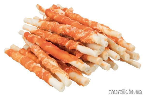 Лакомство Trixie Denta Fun Chewing Rolls для собак Палочка для чистки зубов с курицей 12 см 240 г 30 шт 31378 фото