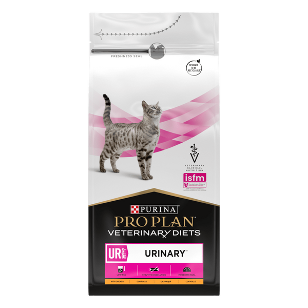 Ветеринарная диета для кошек PRO PLAN&reg; UR URINARY для растворения и снижения образования струвитных камней, 1,5 кг 12500430 фото