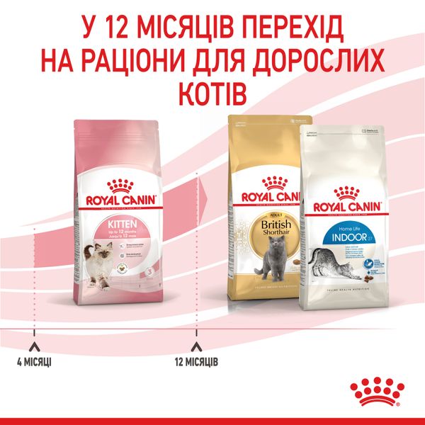 Сухой корм Royal Canin (Роял Канин) для котят до 12 месяцев Kitten 10 кг. RC 2522100 фото