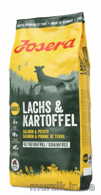 Josera (Йозера) Lachs&Kartoffel (Лакс енд Картофель) для собак з лососем і картоплею ,травами та фруктами 15 кг. 50009618 фото