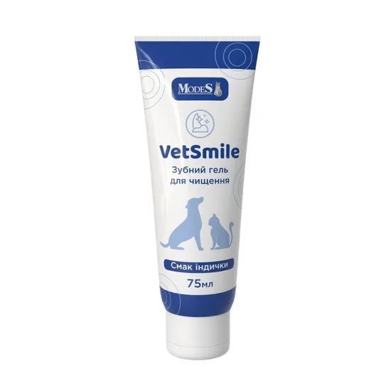 Ветсмайл (VetSmile) зубний гель для чищення (для котів і собак), 75 мл, MODES ЗС000387 фото