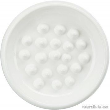 Миска керамическая для котов с Bowl Slow Feed, для медленного поедания корма, 0,325 л / o 18 см 42369297 фото