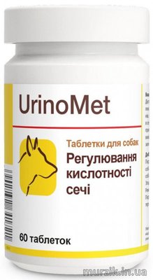 Диетическая добавка для собак и кошек Dolfos UrinoMet (УриноМет) при заболеваниях мочевыводящих путей 60 табл. 912-60 фото