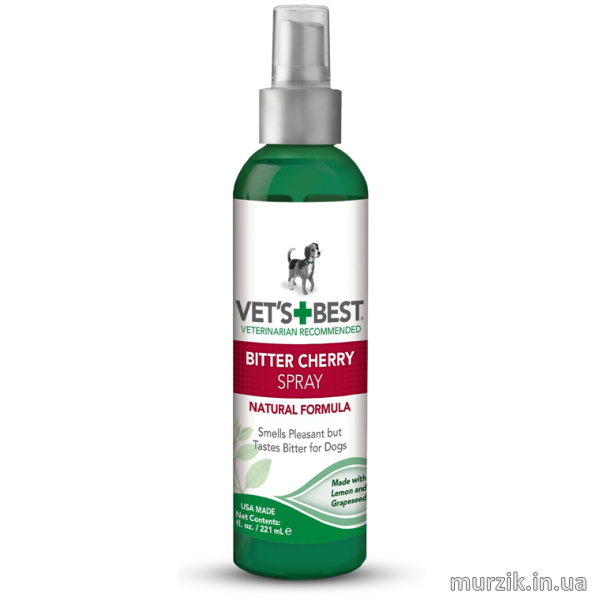 Спрей-антигрызин Горькая Вишня VET&#39;S BEST( Bitter Cherry Spray) 221 мл. 9150372 фото