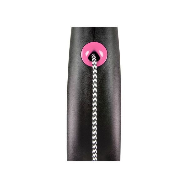 Поводок-рулетка Flexi для собак Black Design трос розовая размер S 5 м/12 кг FL 033319 фото