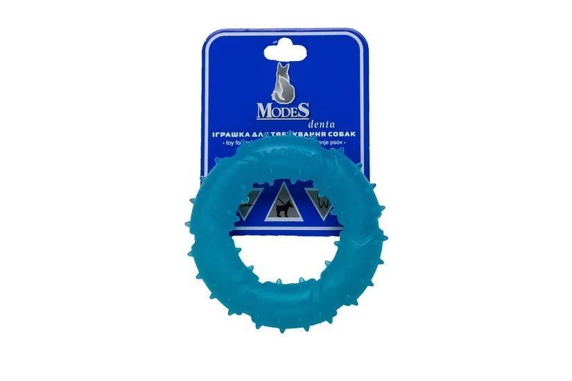 Кольцо голубое размер XS-9см, Дента (Denta) игрушка для собак MODES ЗС000119 фото