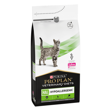Ветеринарна дієта для котів PRO PLAN&reg; HA HYPOALLERGENIC для зниження ознак інгредієнтної непереносимості, 1,3 кг 12500332 фото