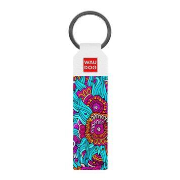 Брелок WAUDOG Design с рисунком "Лето", премиум кожа (ширина 20 мм, длина 95 мм) белый 02571 фото