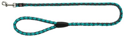 Поводок для собак Trixie Cavo, круглого плетения, нейлон, 1,00 м / o 18 мм, океан / графит 42067161 фото