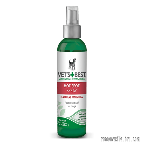 Спрей для устранения раздражений, зуда и расчесов VET&#39;S BEST (Hot Spot Spray) 235 мл. 9150381 фото