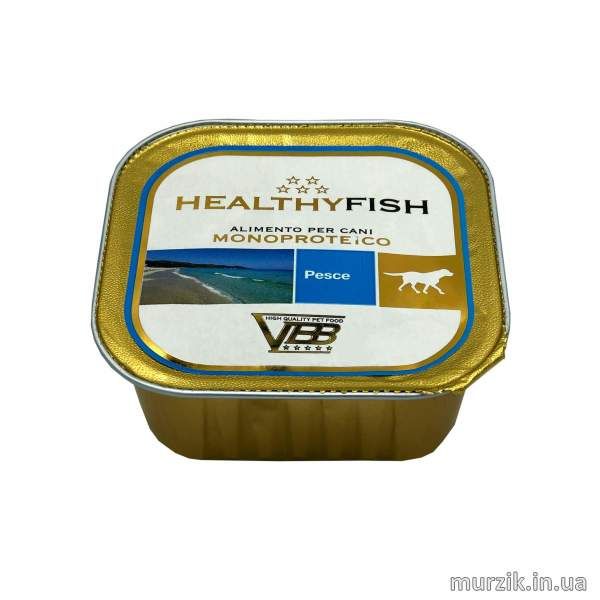 Влажный корм HEALTHY Meat для собак монопротеиновий паштет с рыбой 150 г / 22 шт 42070846 фото