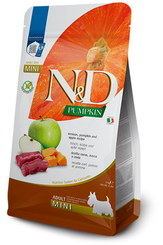 Сухий корм для собак Farmina N&D Grain Free Pumpkin Venison & Apple, з олениною та яблуком, для дорослих собак малих порід, 2 кг 190289 фото
