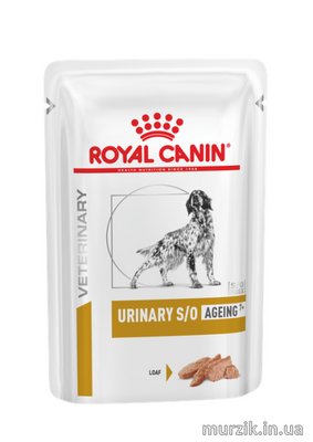 Влажный корм для собак старше 7 лет при мочекаменной болезни Royal Canin (Роял Канин) Urinary S/O Ageing7+ Dog, 85 г./12 шт (упаковка) 32602714 фото